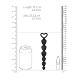 Anal Beads Hjerter i Silikon