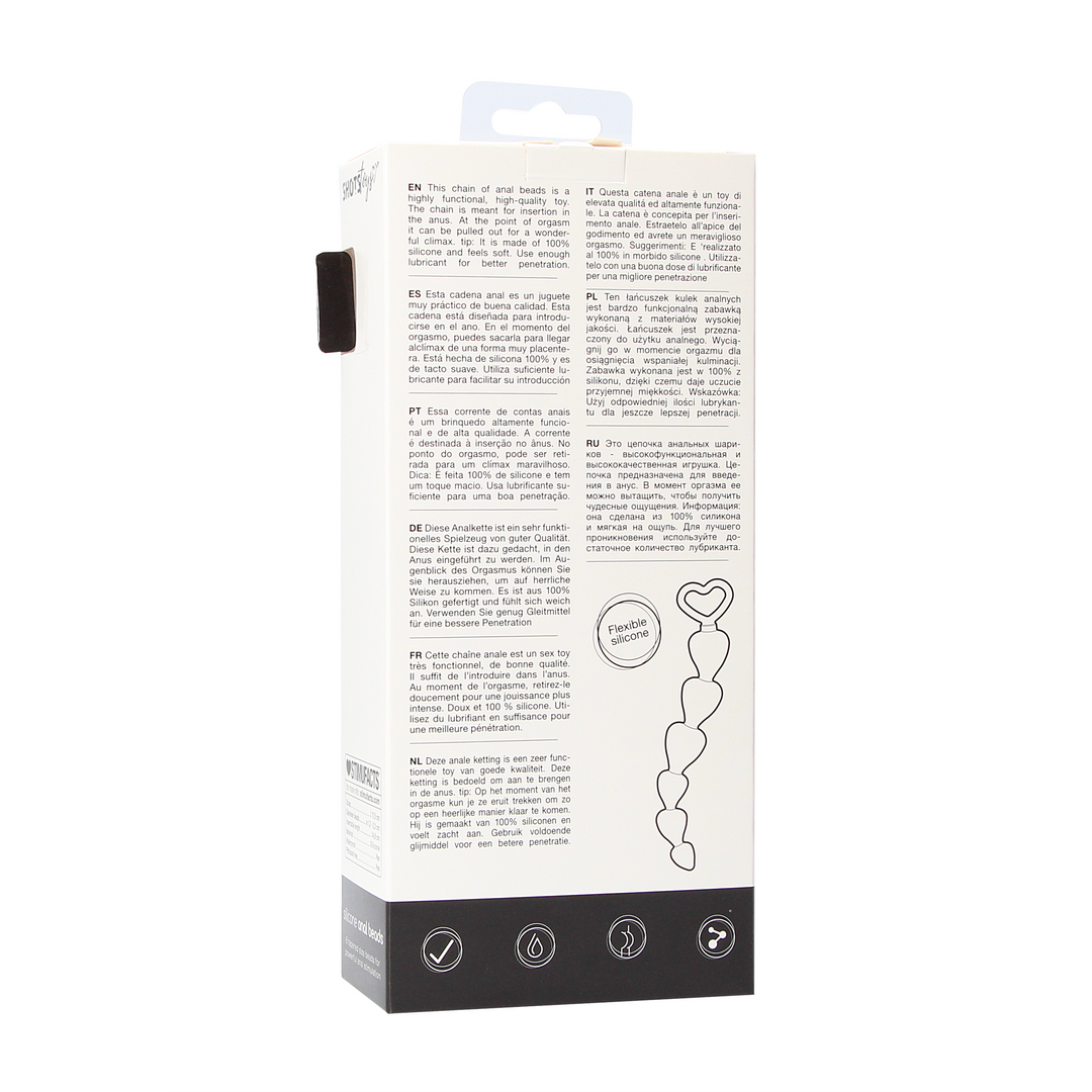 Anal Beads Hjerter i Silikon