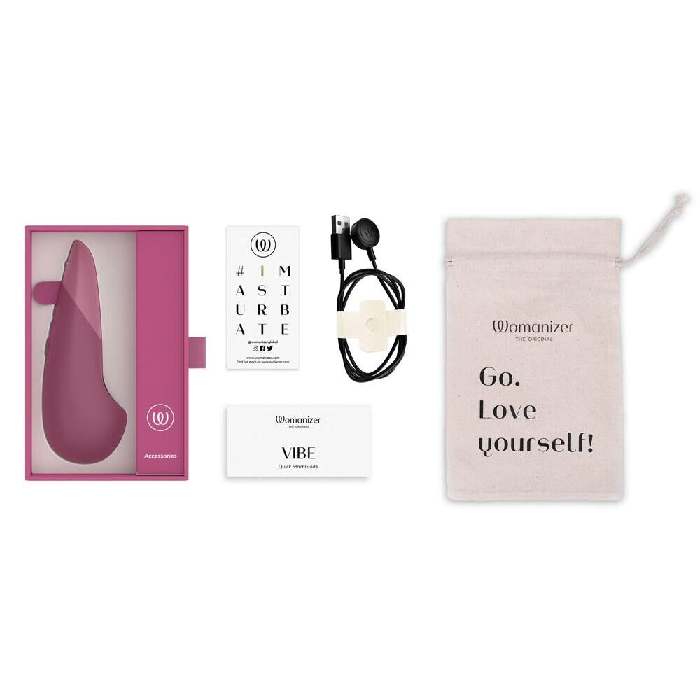 Womanizer VIBE Klitorisstimulator Mørk Rosa