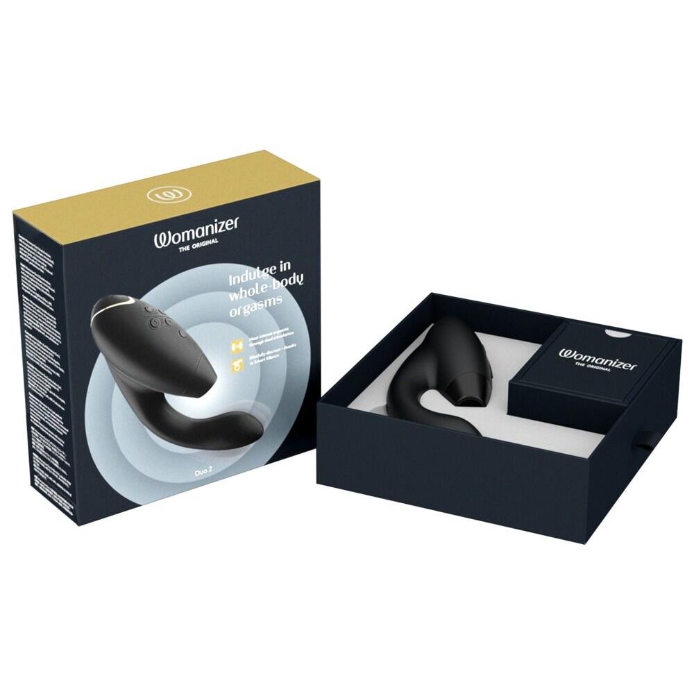 Womanizer Klitoris og G-Punkt stimulator Duo 2 Sort