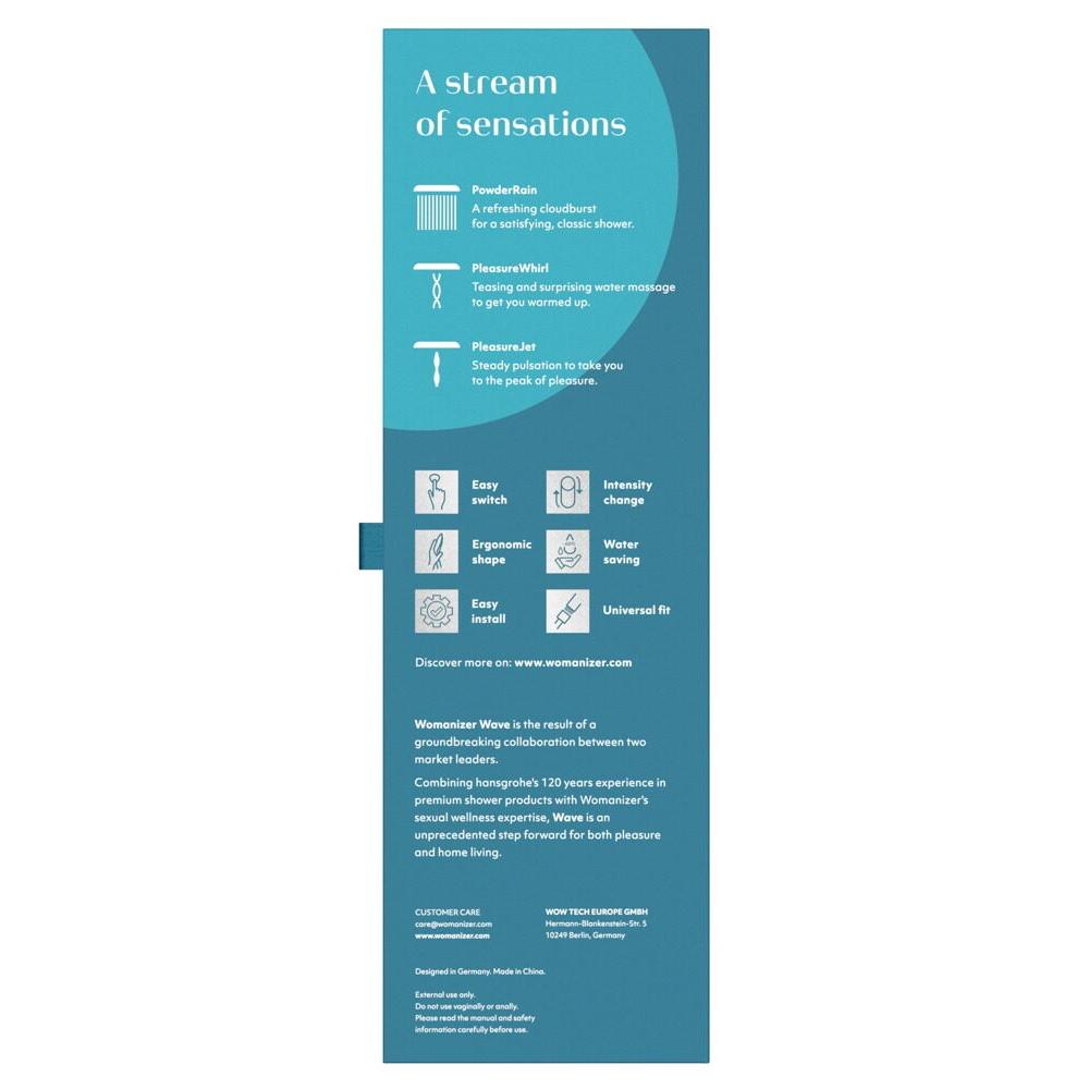 Womanizer Wave Dusjhode i Sort